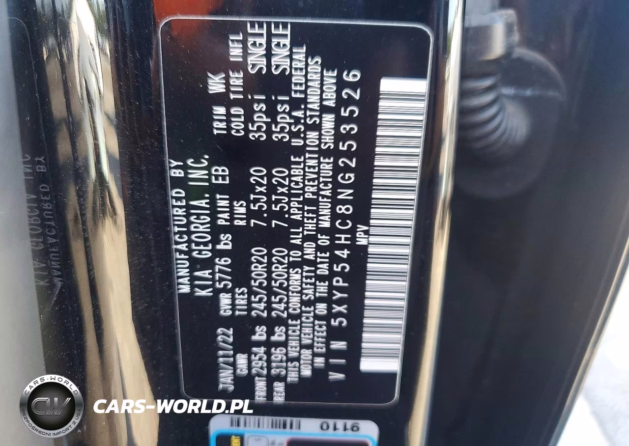 2022 Kia Telluride Sx VIN:5XYP54HC8NG253526 - 13