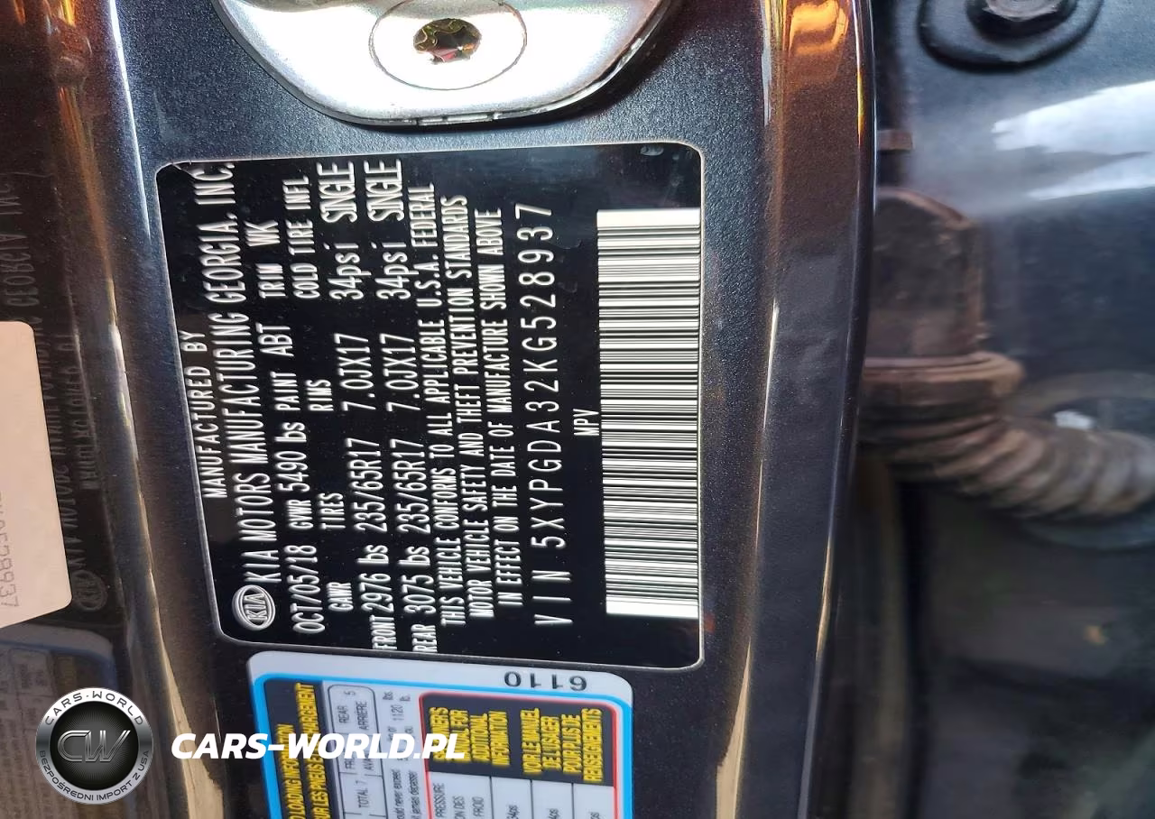 2019 Kia Sorento Lx VIN:5XYPGDA32KG528937 - 12