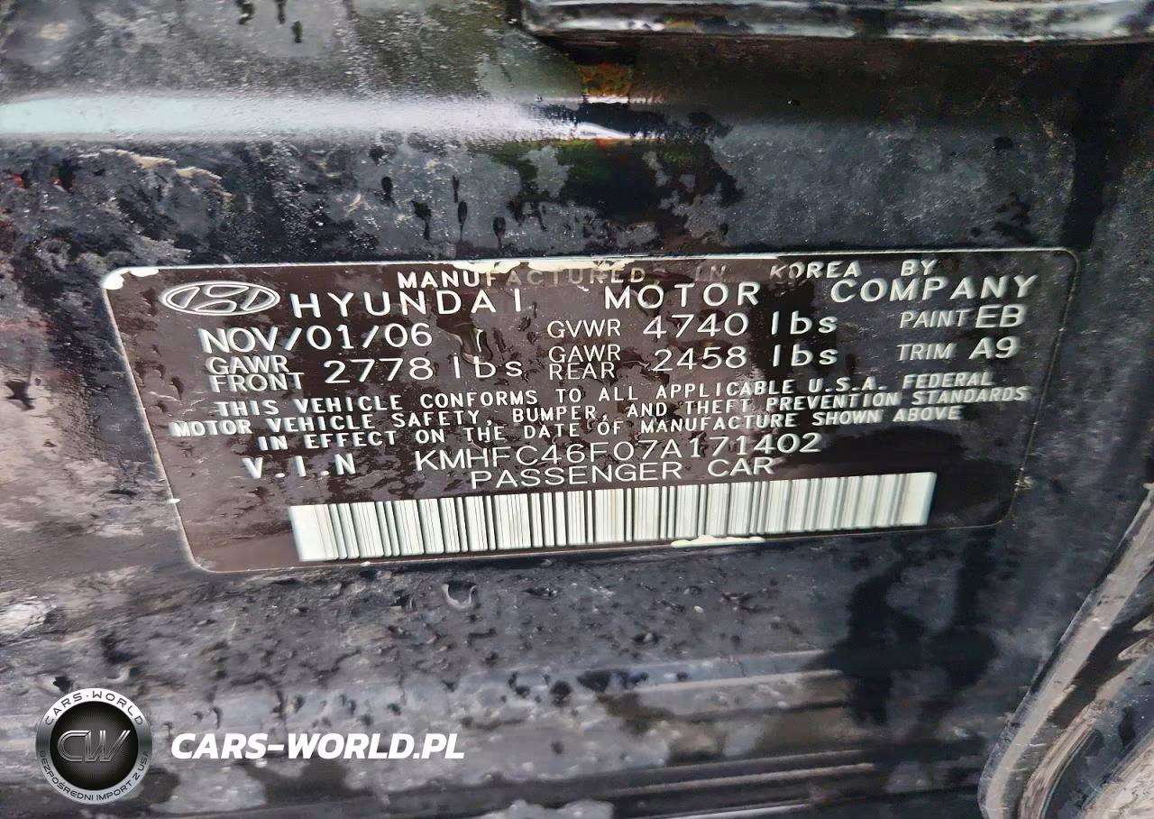 2007 Hyundai Azera Se VIN:KMHFC46F07A171402 - 12