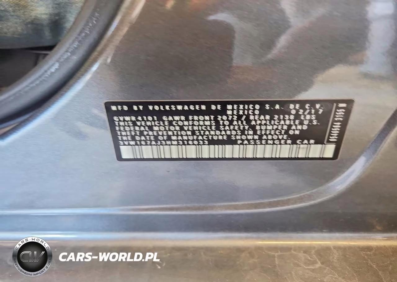 2017 Volkswagen Jetta S VIN:3VW167AJ3HM316033 - 12