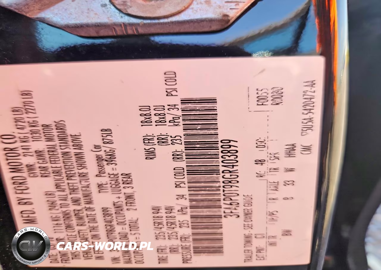 2016 Ford Fusion Se VIN:3FA6P0T98GR403899 - 12
