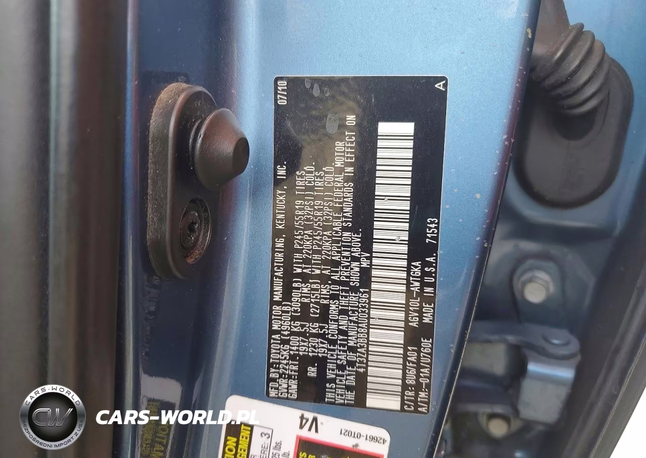 2010 Toyota Venza Fwd 4Cyl VIN:4T3ZA3BB8AU033961 - 13