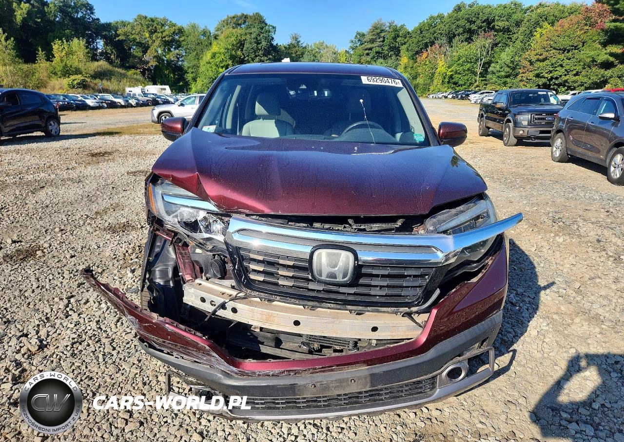 2019 Honda Ridgeline Rtl VIN:5FPYK3F76KB034443 - 5