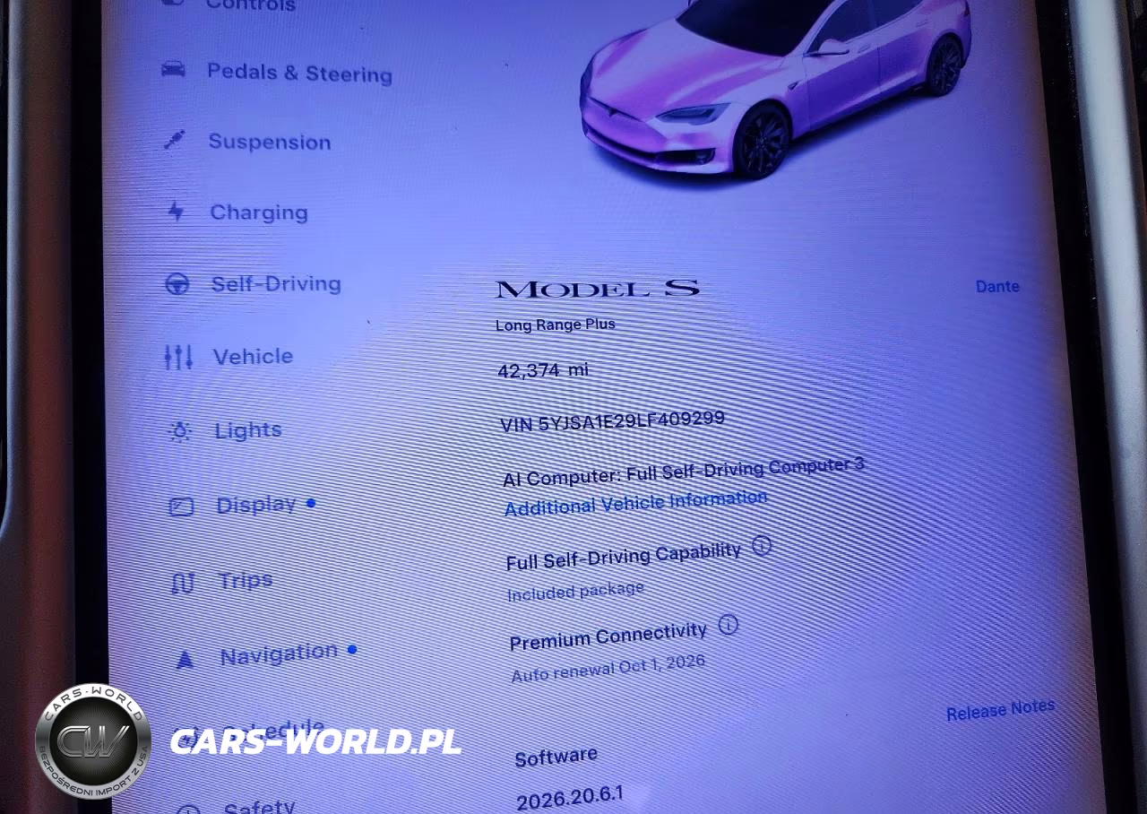 2020 Tesla Model S VIN:5YJSA1E29LF409299 - 9