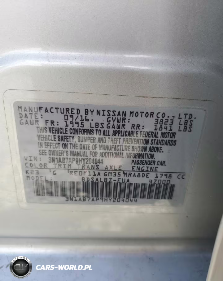 2017 Nissan Sentra S VIN:3N1AB7AP9HY204044 - 12