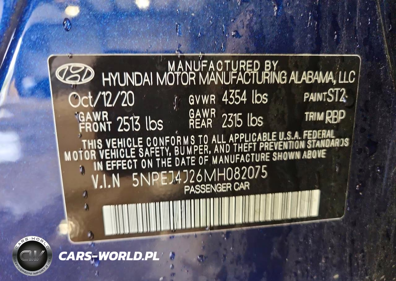 2021 Hyundai Sonata Sel Plus VIN:5NPEJ4J26MH082075 - 12