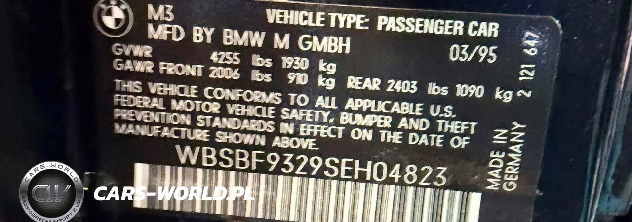1995 BMW M3 VIN:WBSBF9329SEH04823 - 10