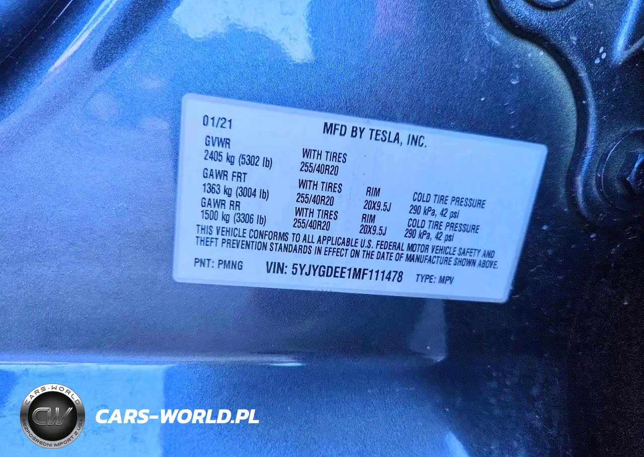 2021 Tesla Model Y VIN:5YJYGDEE1MF111478 - 13