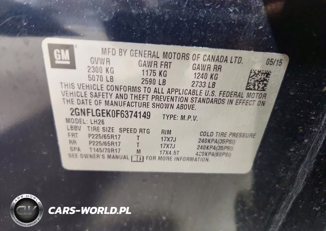 2015 Chevrolet Equinox Lt VIN:2GNFLGEK0F6374149 - 13