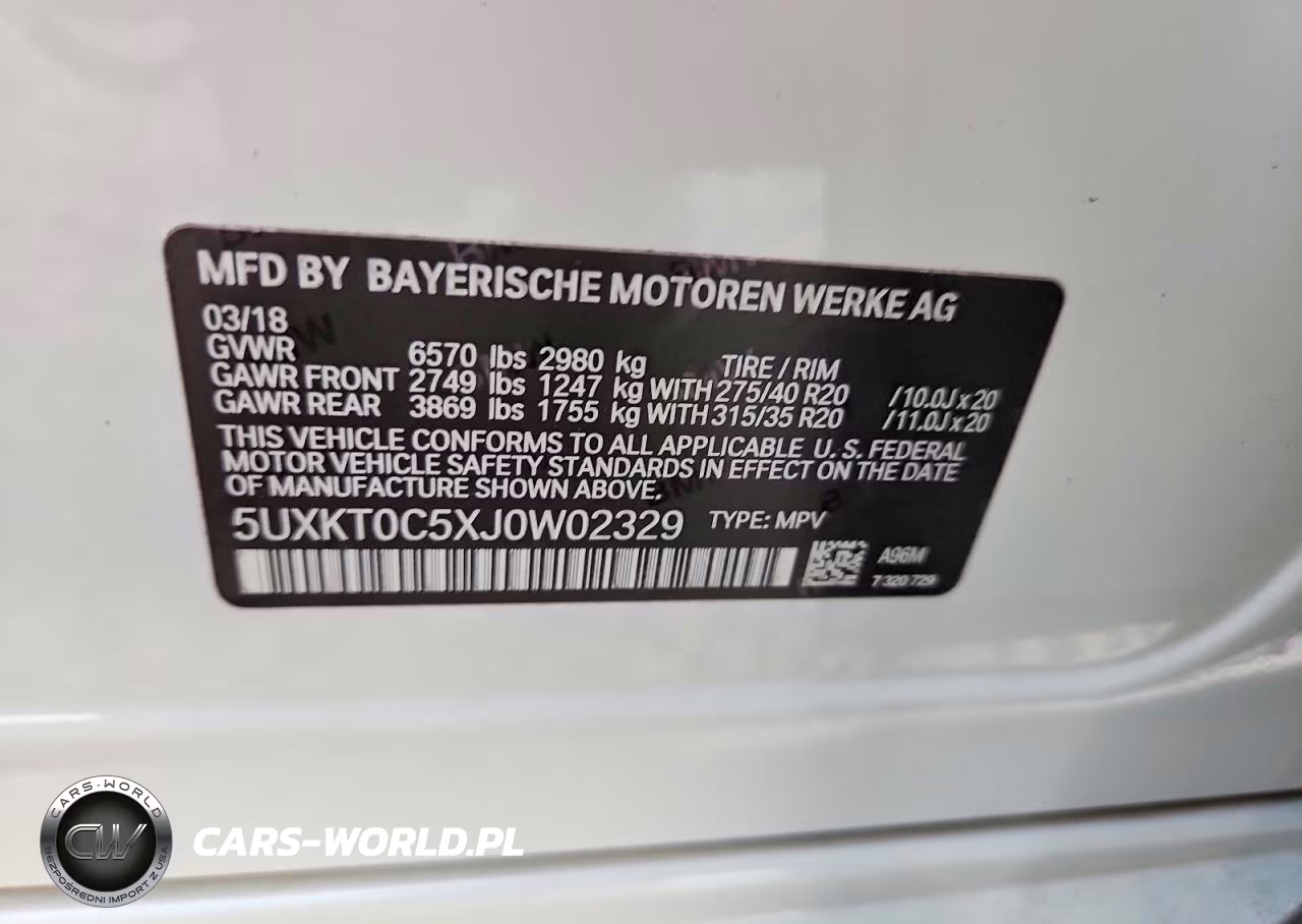 2018 BMW X5 Xdr40E VIN:5UXKT0C5XJ0W02329 - 13
