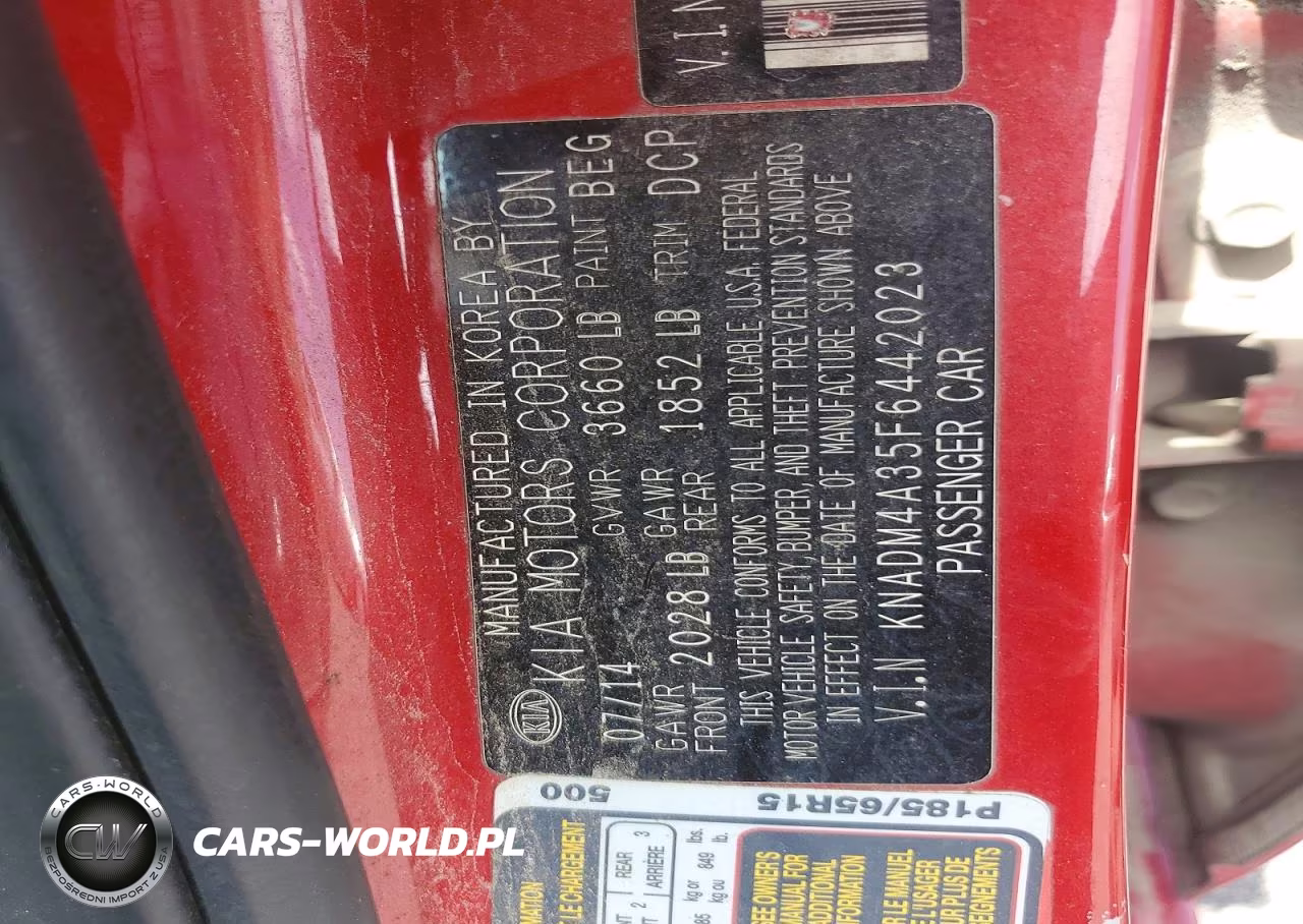 2015 Kia Rio Lx VIN:KNADM4A35F6442023 - 12