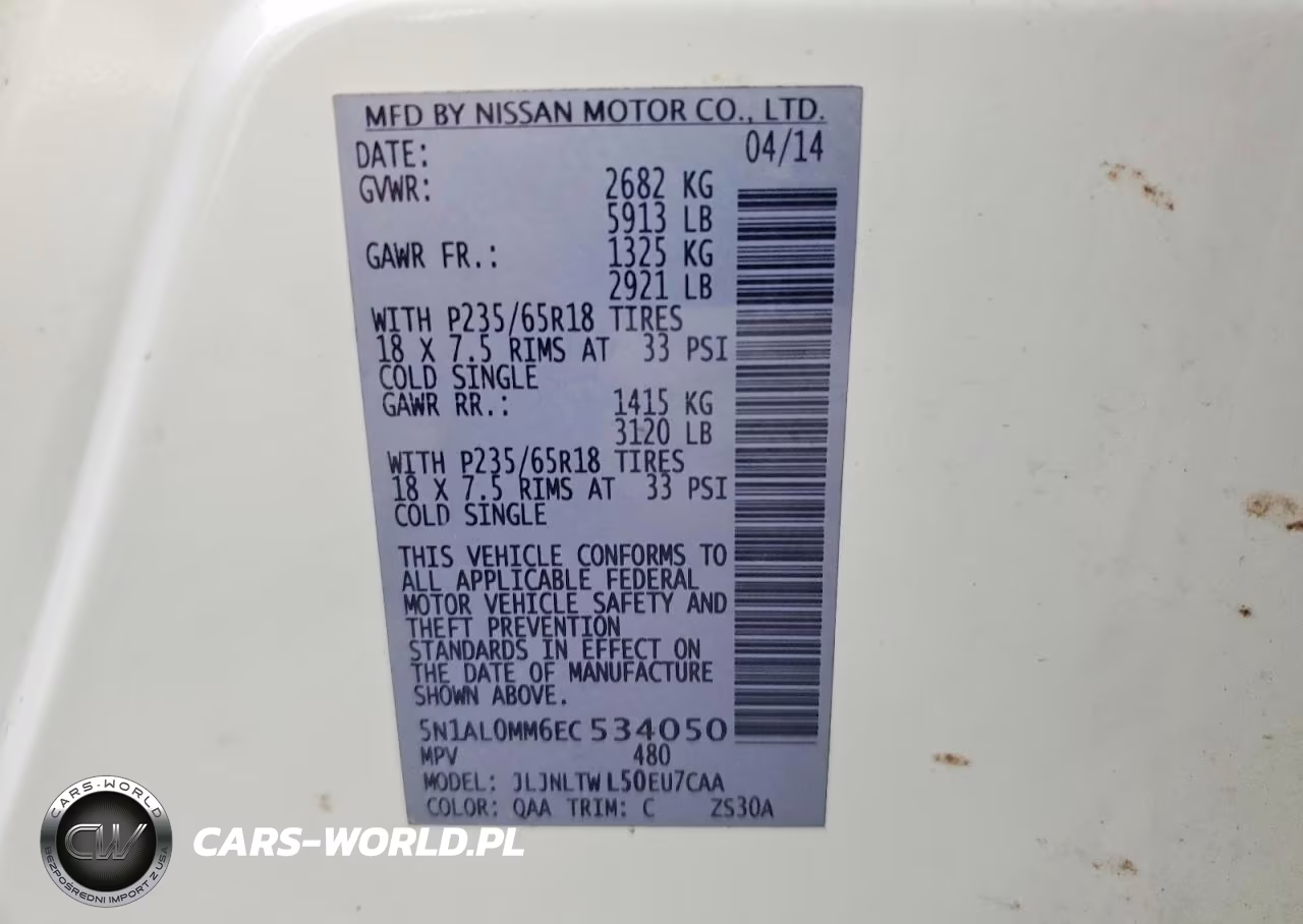 2014 Infiniti Qx60 VIN:5N1AL0MM6EC534050 - 14