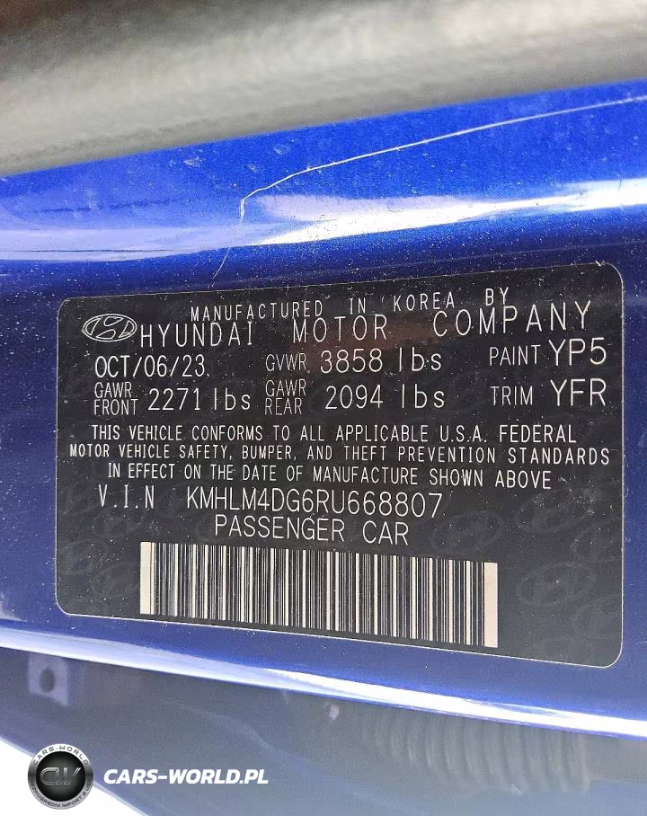 2024 Hyundai Elantra VIN:KMHLM4DG6RU668807 - 12