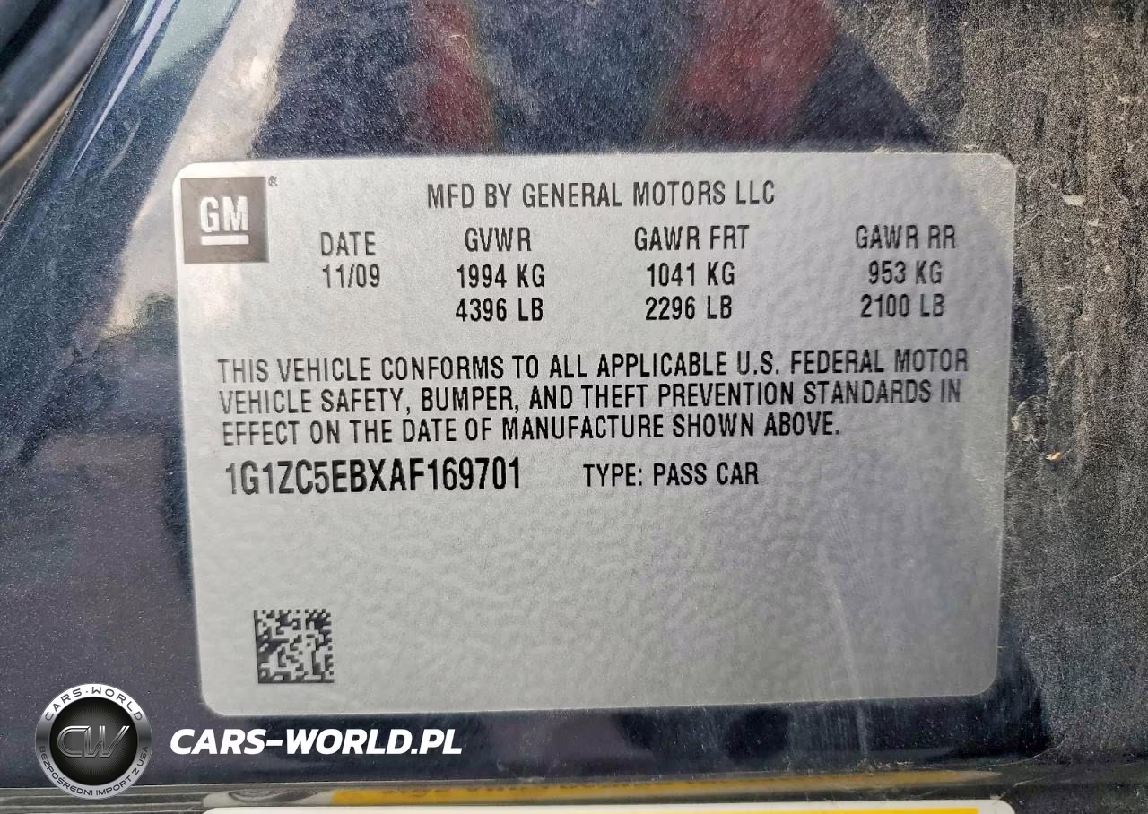 2010 Chevrolet Malibu 1Lt VIN:1G1ZC5EBXAF169701 - 12