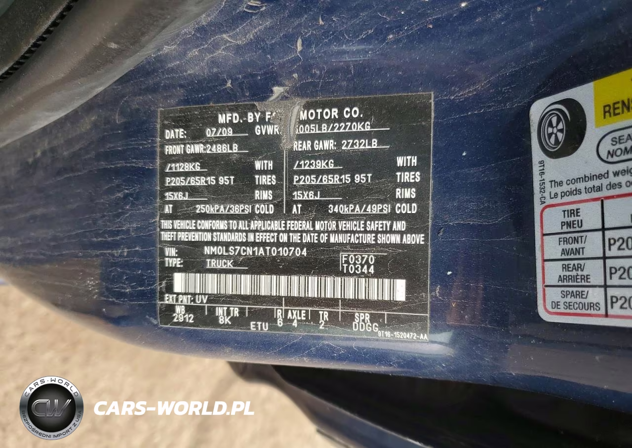 2010 Ford Transit Connect Xl VIN:NM0LS7CN1AT010704 - 13