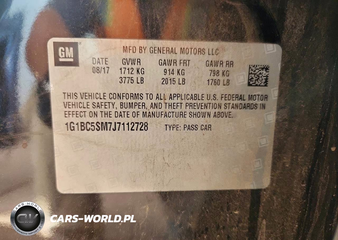 2018 Chevrolet Cruze Ls VIN:1G1BC5SM7J7112728 - 13