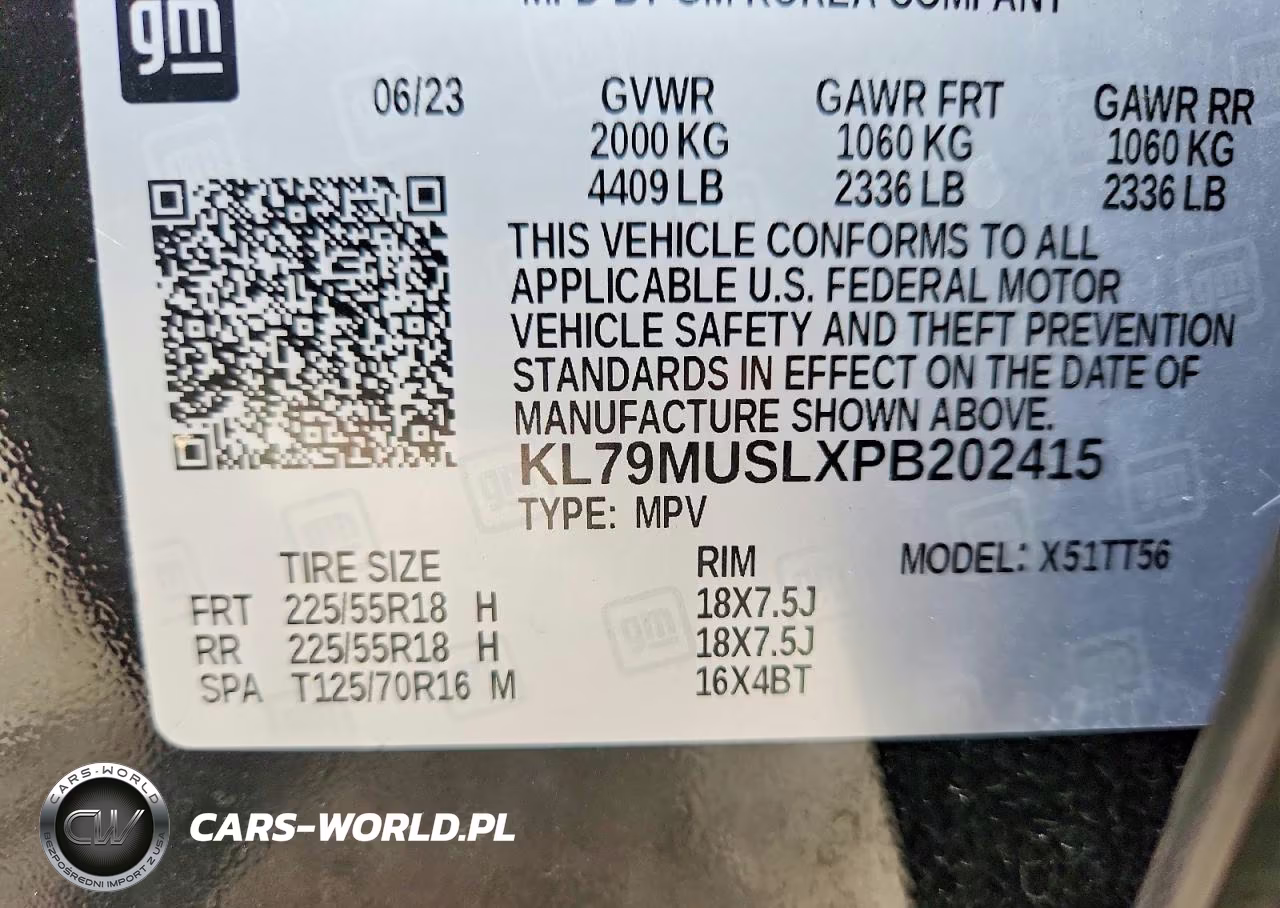 2023 Chevrolet Trailblazer Rs VIN:KL79MUSLXPB202415 - 13