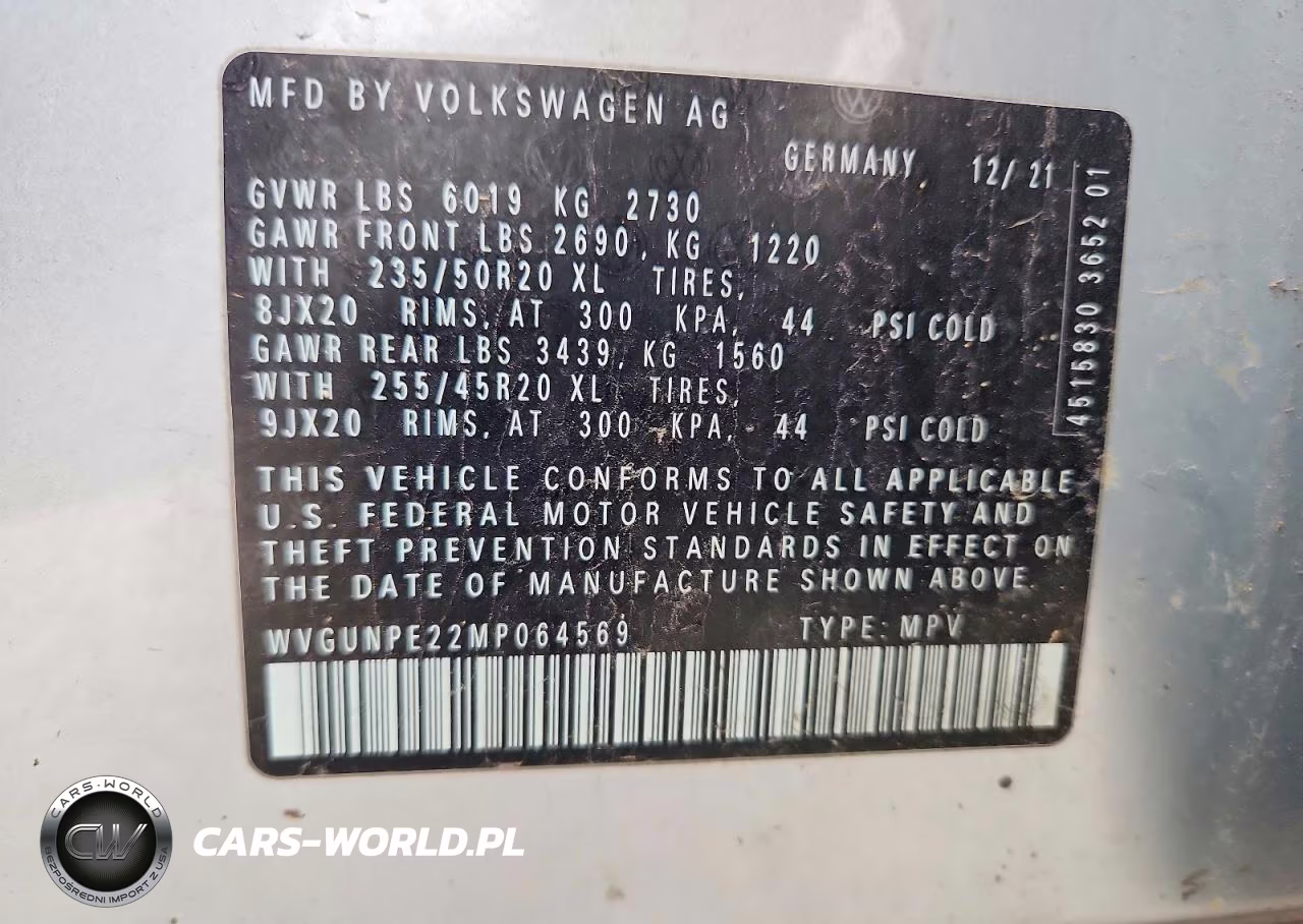 2021 Volkswagen Id.4 Pro S VIN:WVGUNPE22MP064569 - 13