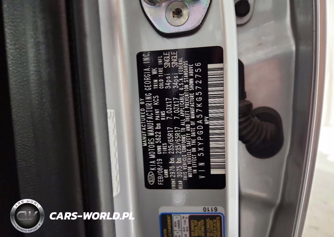 2019 Kia Sorento Lx V6 VIN:5XYPGDA57KG572756 - 14