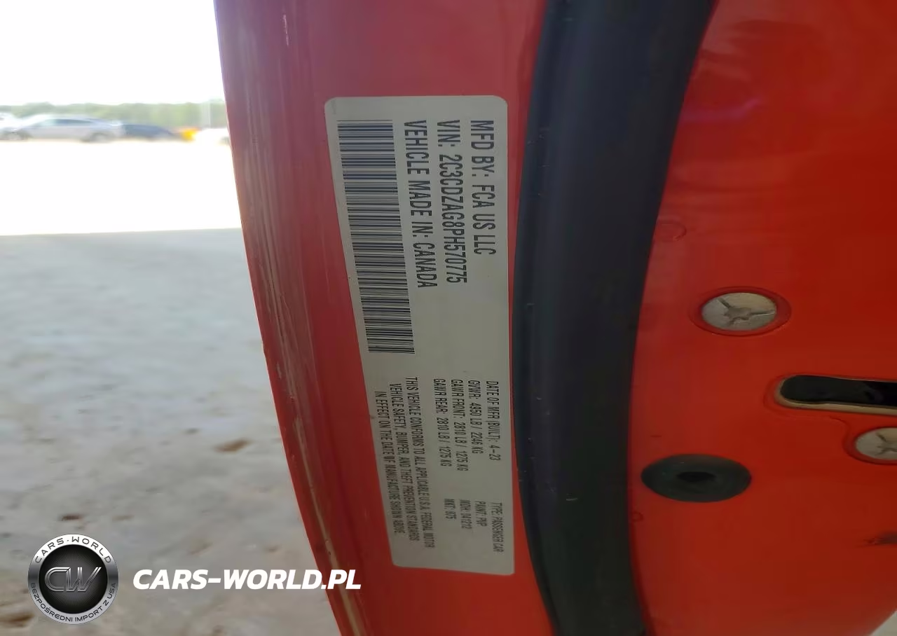 2023 Dodge Challenger Sxt VIN:2C3CDZAG8PH570775 - 12