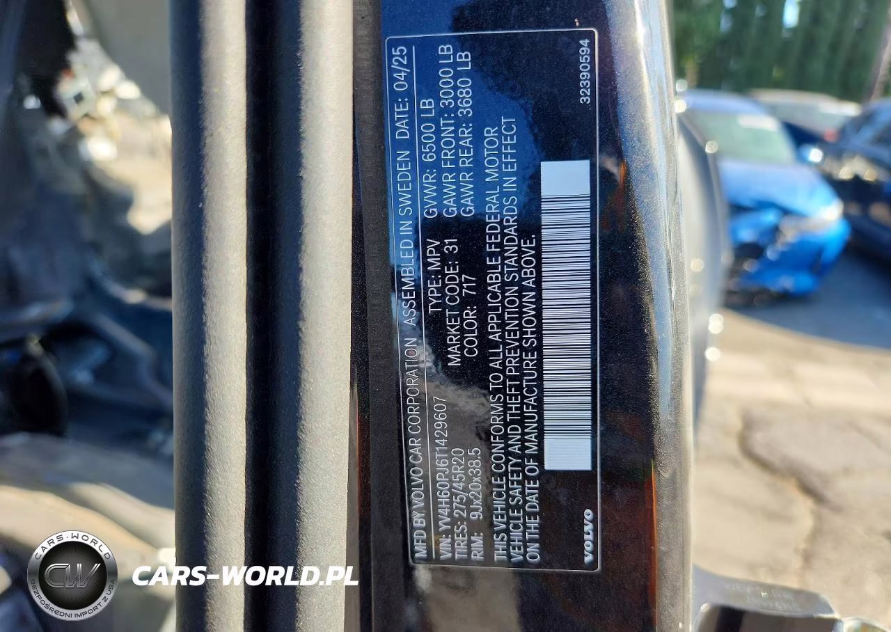 2026 Volvo Xc90 Core VIN:YV4H60PJ6T1429607 - 13