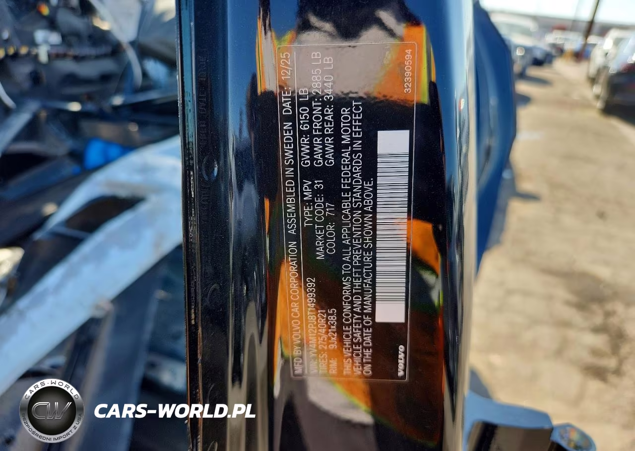 2026 Volvo Xc90 Core VIN:YV4M12PJ8T1499392 - 13