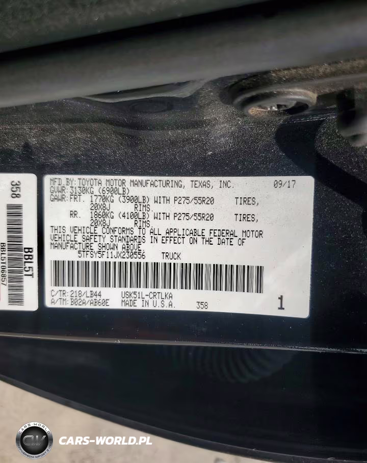2018 Toyota Tundra Double Cab Limited VIN:5TFSY5F11JX230556 - 12