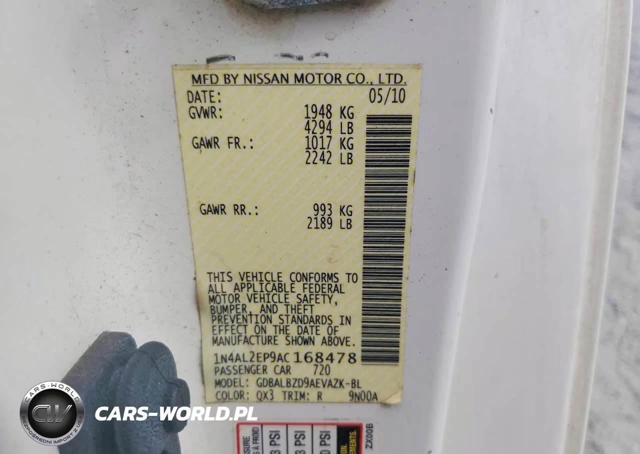 2010 Nissan Altima 2.5 S VIN:1N4AL2EP9AC168478 - 13