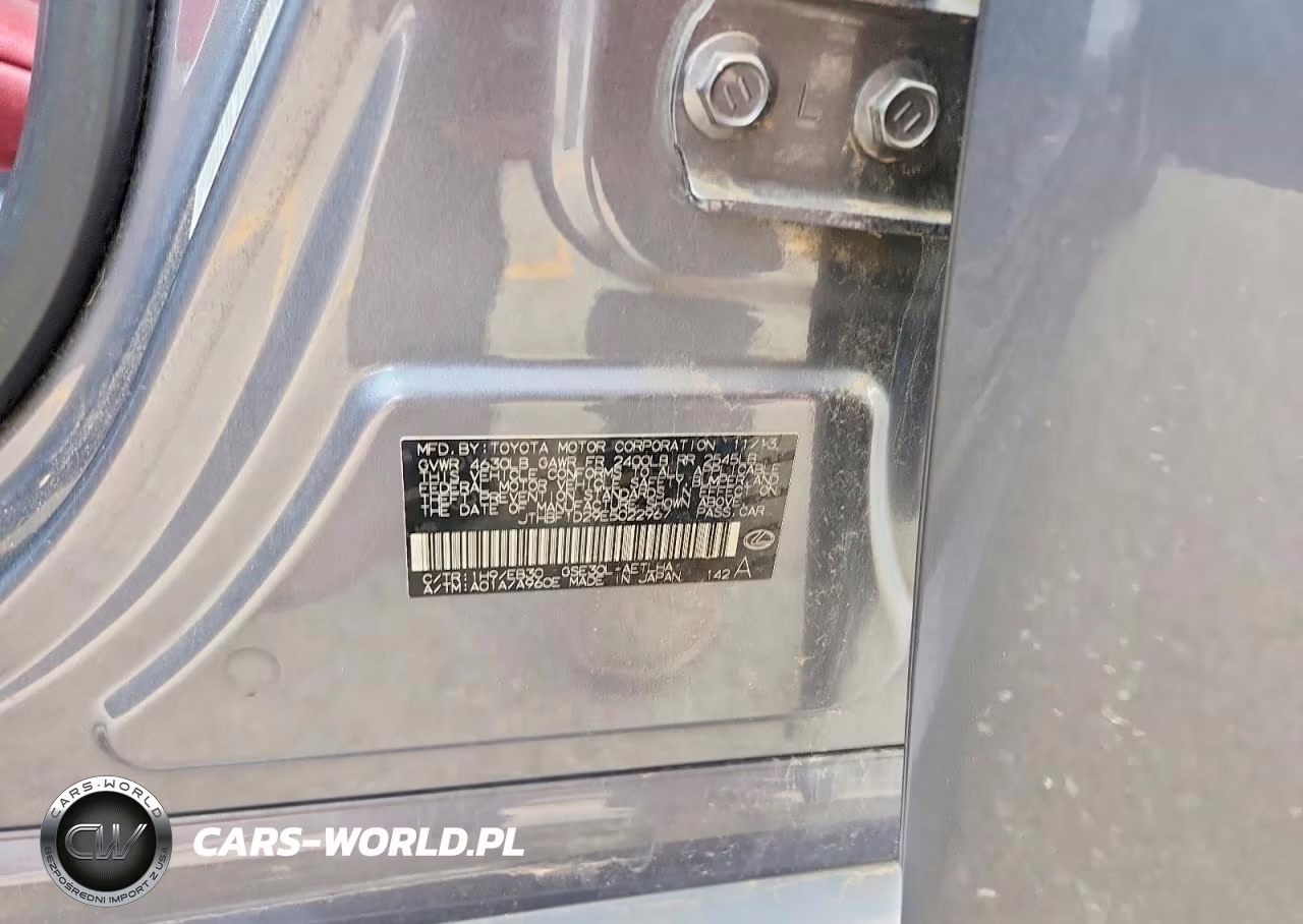 2014 Lexus Is 250 VIN:JTHBF1D29E5022967 - 12