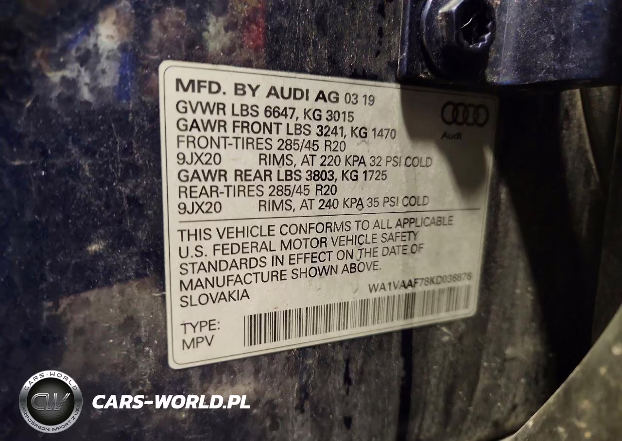 2019 Audi Q7 Prestige VIN:WA1VAAF78KD036876 - 12