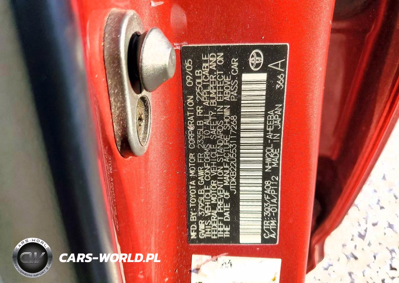 2005 Toyota Prius Base VIN:JTDKB22U553117268 - 12