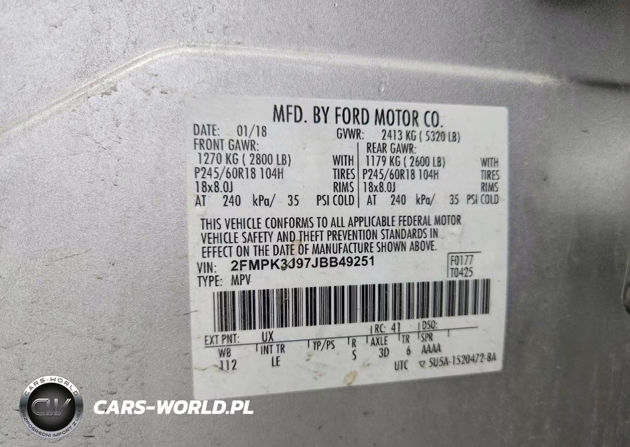 2018 Ford Edge Sel VIN:2FMPK3J97JBB49251 - 14