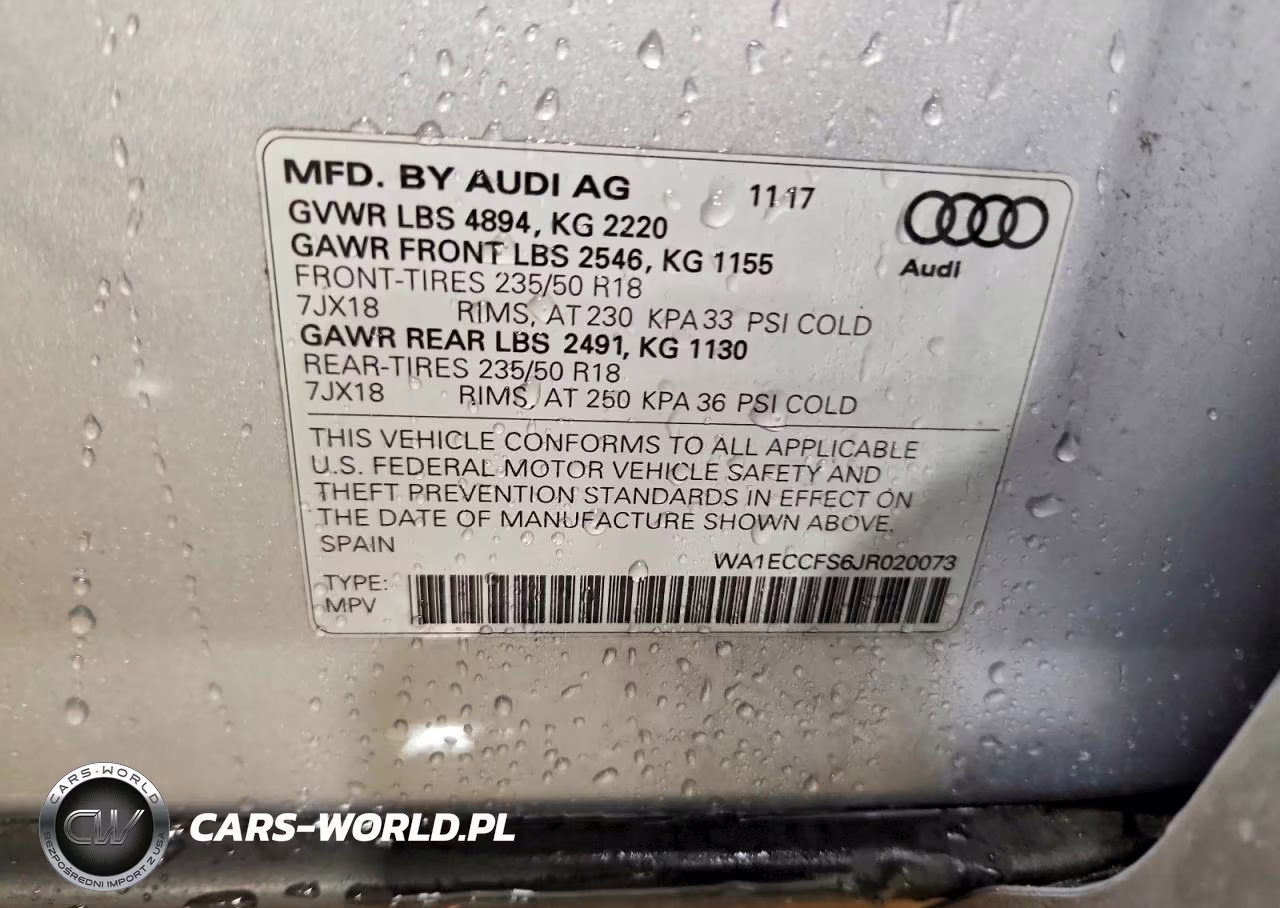 2018 Audi Q3 Premium VIN:WA1ECCFS6JR020073 - 13