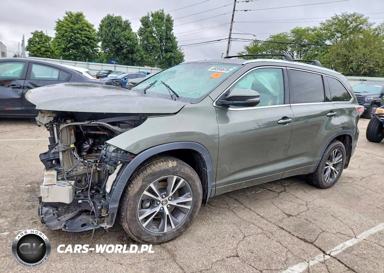 2016 Toyota Highlander Xle VIN:5TDJKRFH7GS327146 - 1