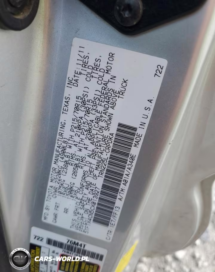 2012 Toyota Tacoma Access Cab Access Cab VIN:5TFTX4CN5CX013927 - 13