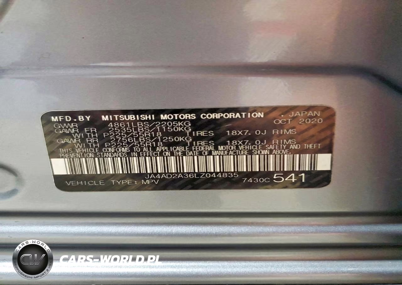 2020 Mitsubishi Outlander Es VIN:JA4AD2A36LZ044835 - 13