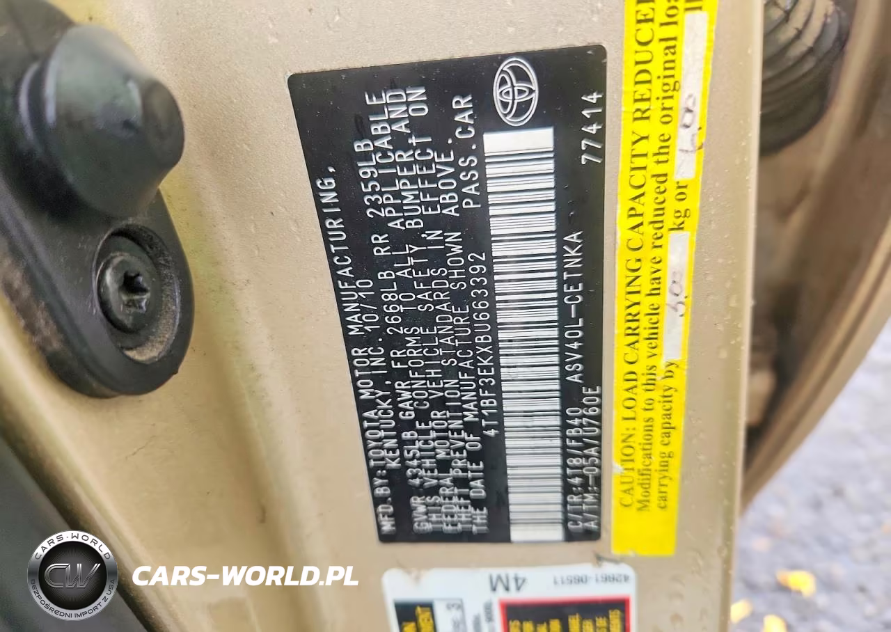 2011 Toyota Camry Le VIN:4T1BF3EKXBU663392 - 12