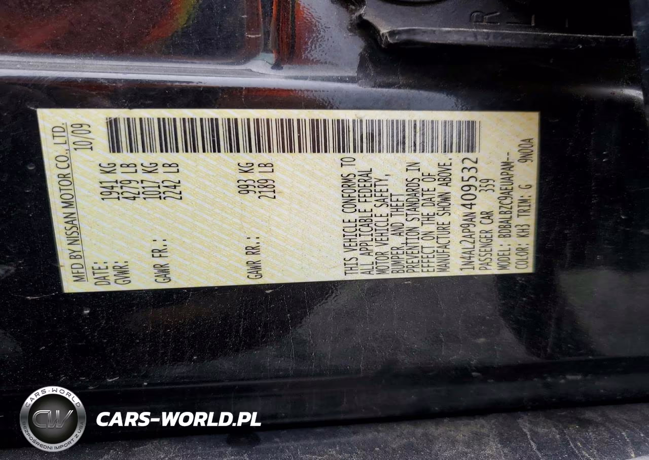 2010 Nissan Altima 2.5 VIN:1N4AL2AP9AN409532 - 12