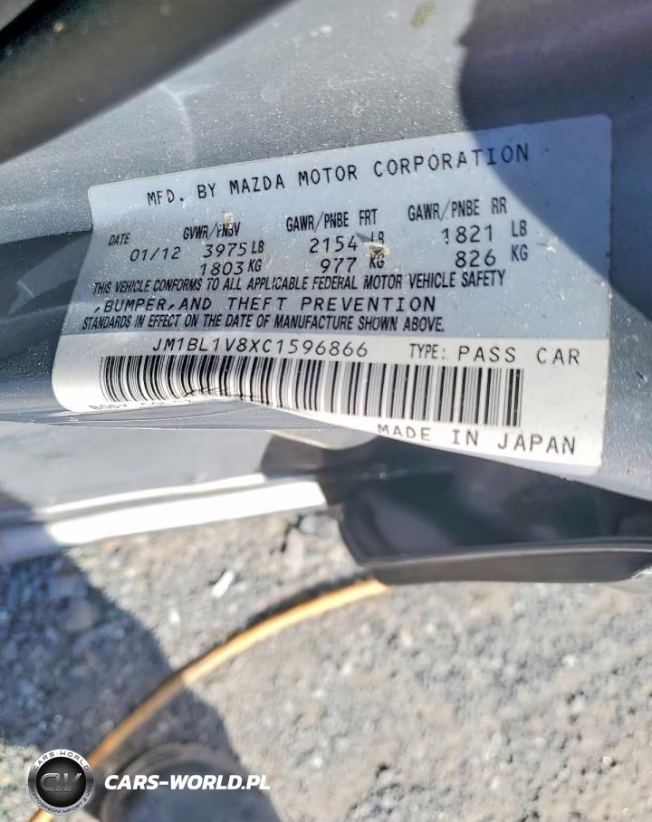 2012 Mazda 3 I VIN:JM1BL1V8XC1596866 - 12