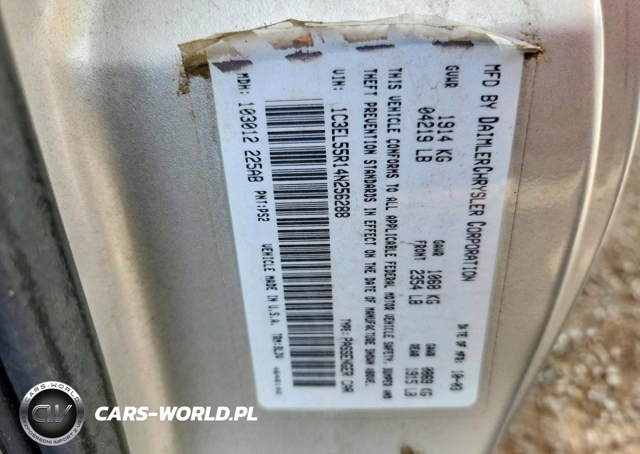 2004 Chrysler Sebring Lxi VIN:1C3EL55R14N256288 - 12