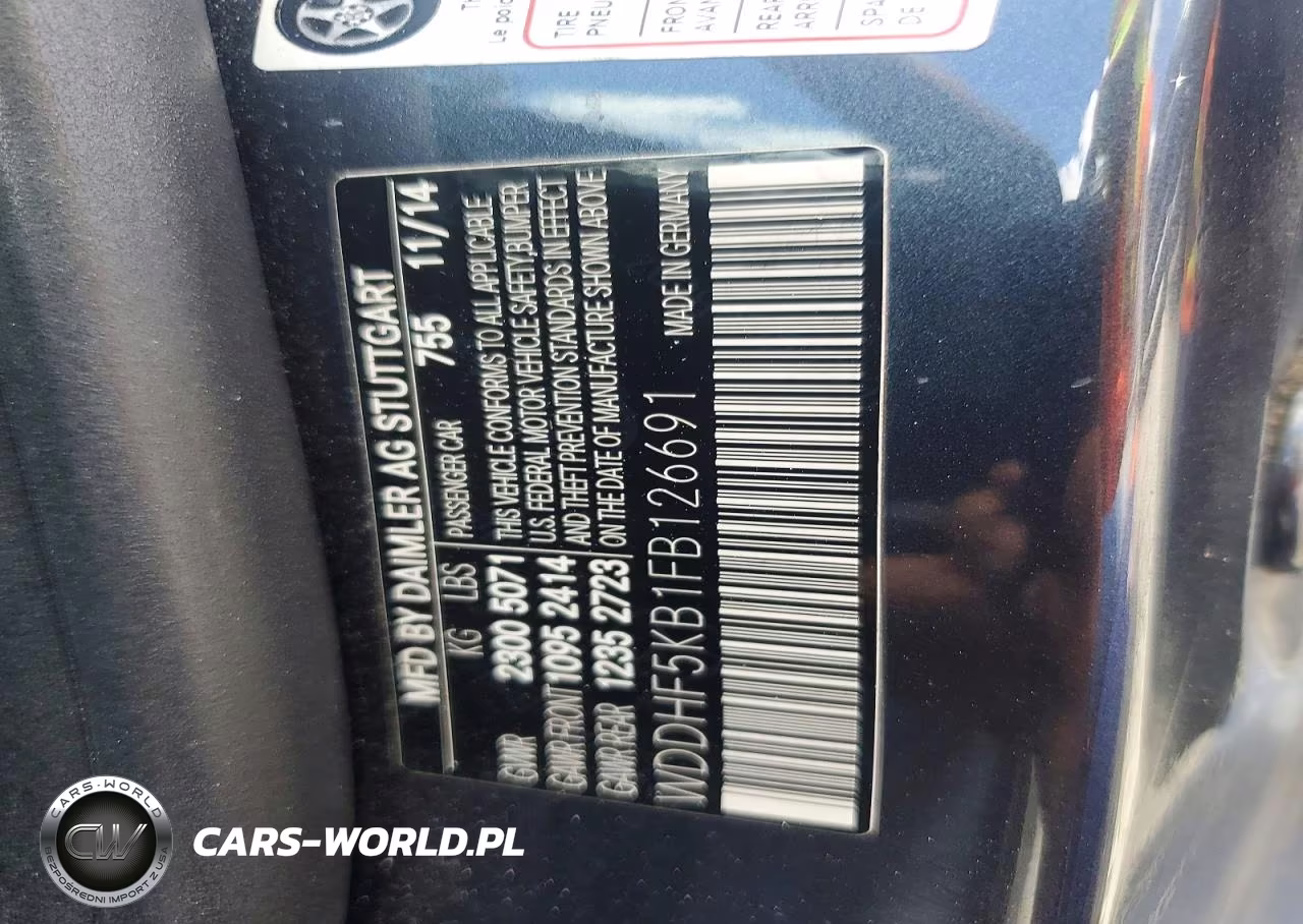 2015 Mercedes-Benz E 350 VIN:WDDHF5KB1FB126691 - 12