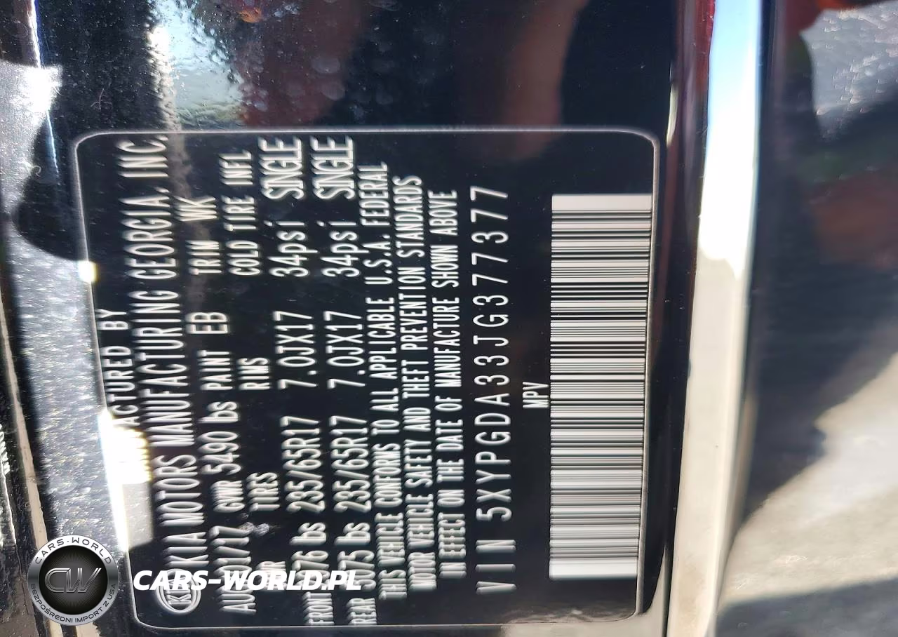 2018 Kia Sorento Lx VIN:5XYPGDA33JG377377 - 14