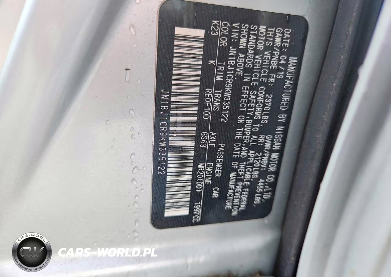 2019 Nissan Rogue Sport Sv VIN:JN1BJ1CR9KW335122 - 13