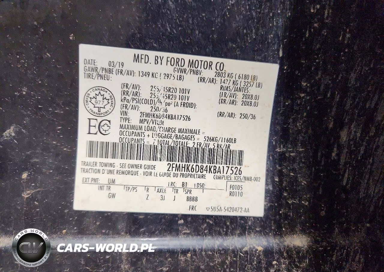 2019 Ford Flex Limited VIN:2FMHK6D84KBA17526 - 13