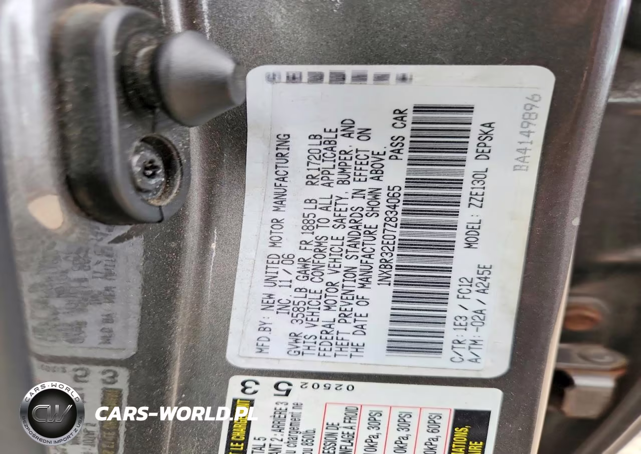 2007 Toyota Corolla S VIN:1NXBR32E07Z834065 - 13