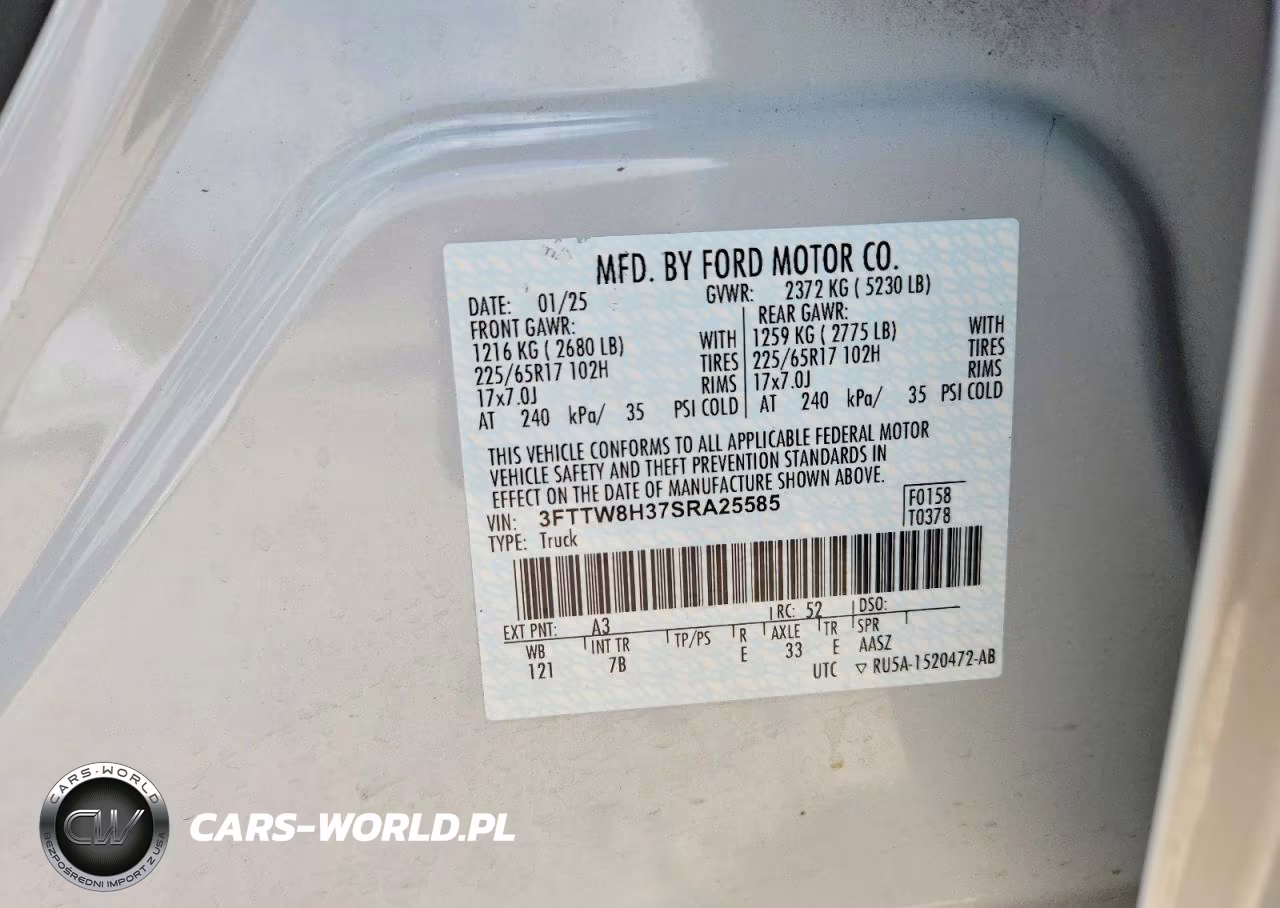 2025 Ford Maverick Xlt VIN:3FTTW8H37SRA25585 - 12