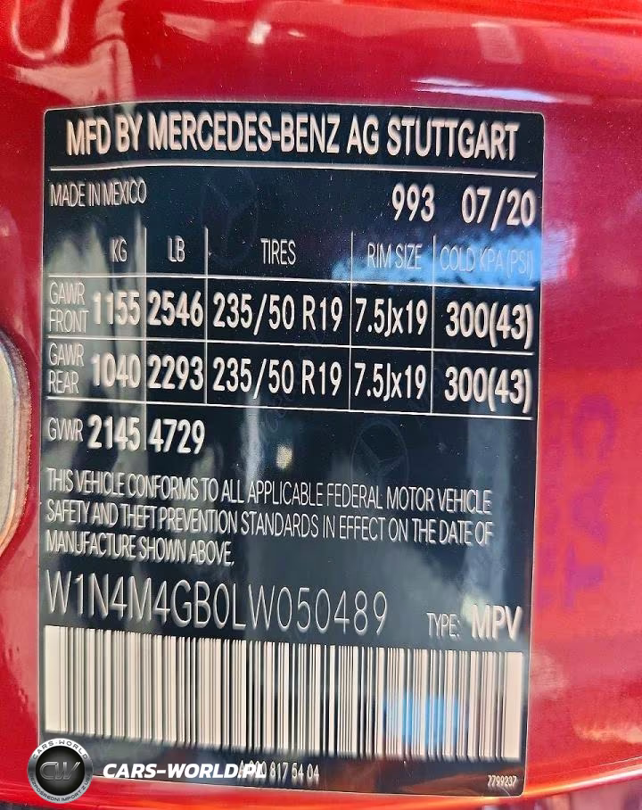 2020 Mercedes-Benz Glb 250 VIN:W1N4M4GB0LW050489 - 13