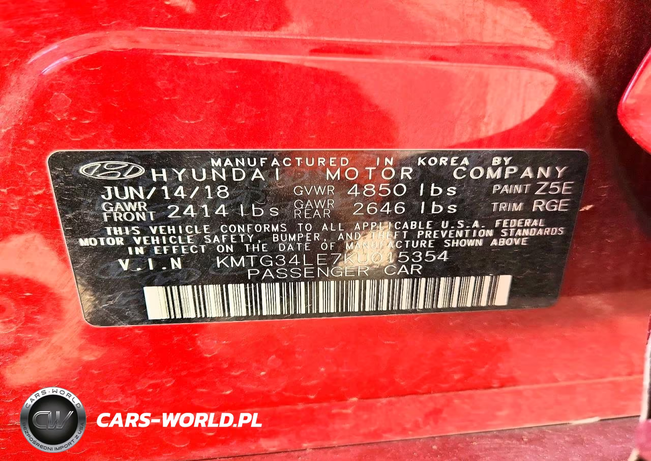 2019 Genesis G70 3.3T Dynamic Edition VIN:KMTG34LE7KU015354 - 12