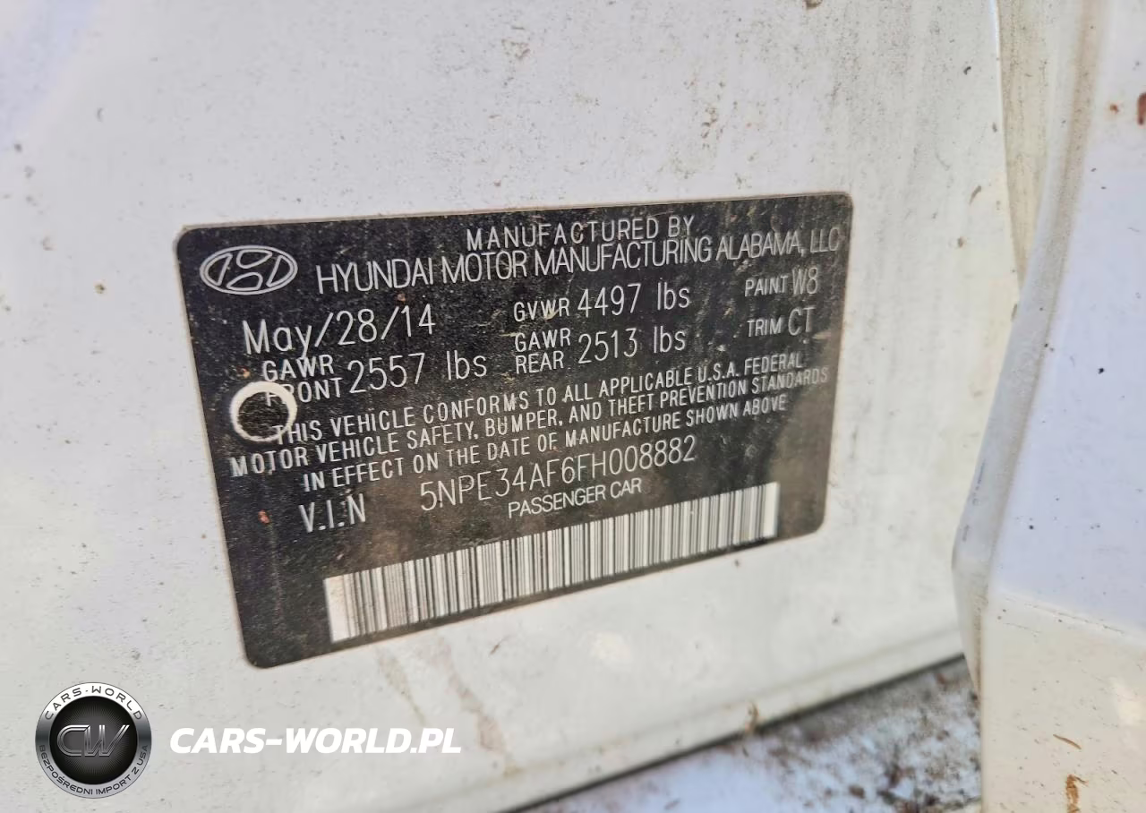 2015 Hyundai Sonata Limited VIN:5NPE34AF6FH008882 - 12