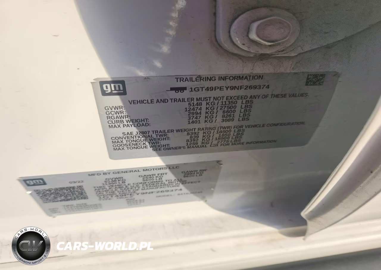 2022 GMC Sierra K2500 At4 VIN:1GT49PEY9NF269374 - 12